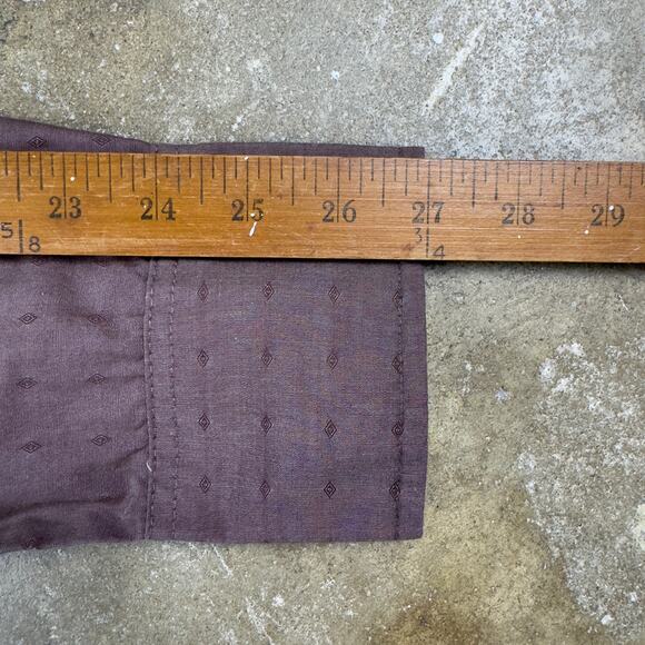 Vintage Wrangler Western Pearl Snap Shirt Brown‎ XL Long Sleeve Cowboy Rodeo - Picture 8 of 8